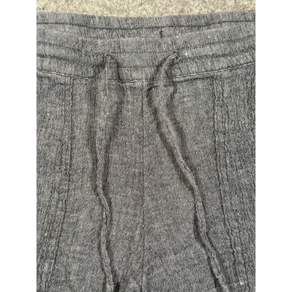 Pure Jill Womens Gray Linen Cotton Blend Drawstring Relaxed Pants XS Petite - Picture 3 of 10